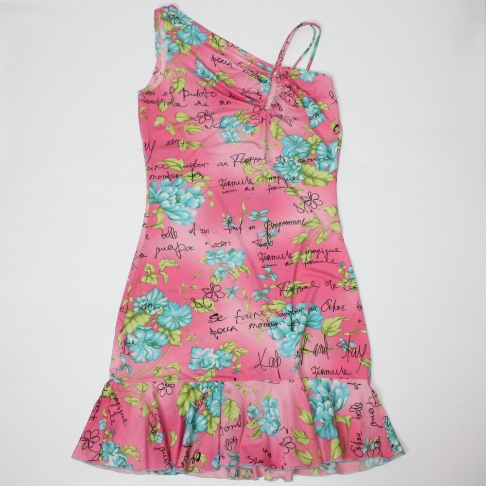 Art Studio Women's Fashion Vacation Print Mini Dress in size Junior Large